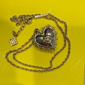 Kendra Scott Mallory Rose Gold Locket Short Pendant Necklace